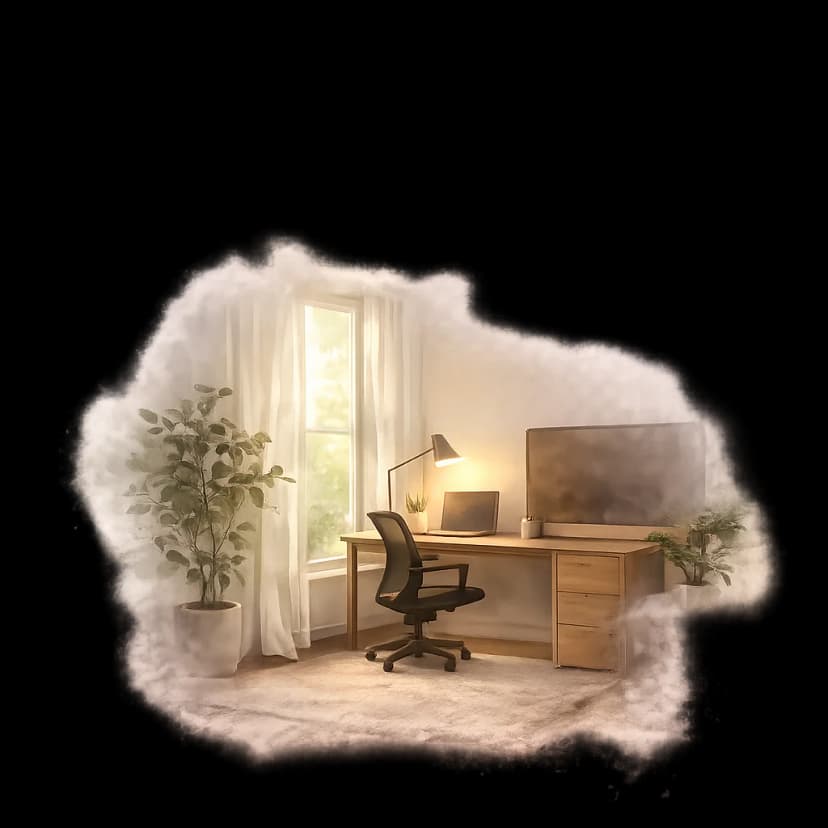 Working from home background graphic