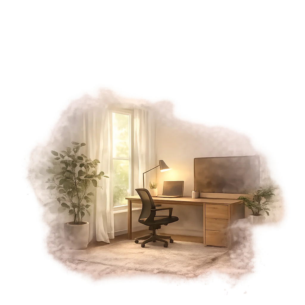 Working from home background graphic